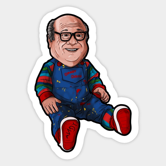 Danny DeVito is Chucky Sticker by Harley Warren